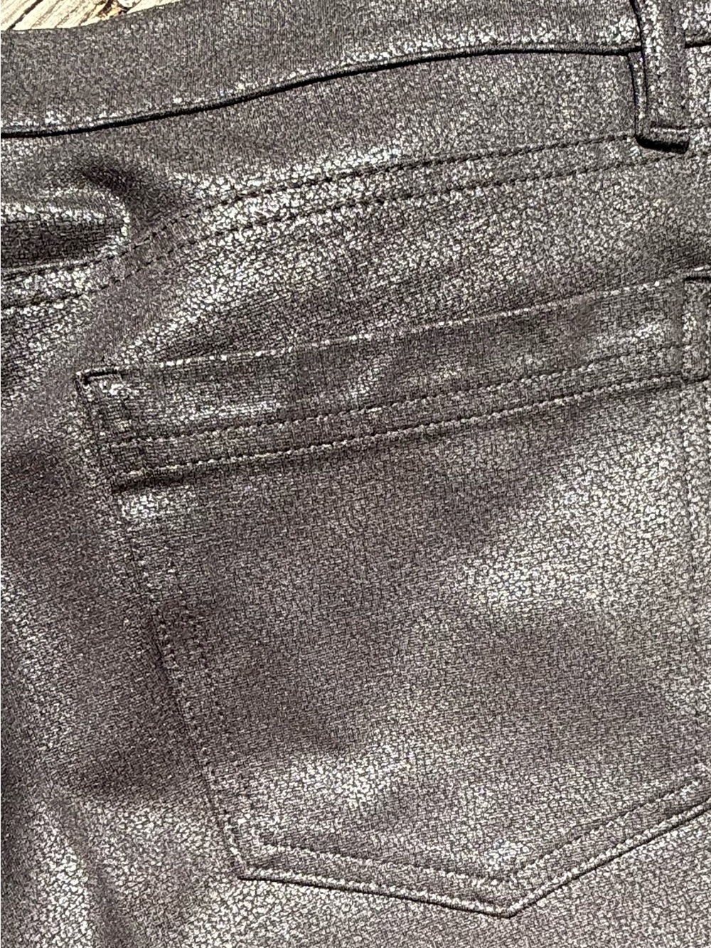 Ann Taylor Black Coated Skinny Pants - Picture 6 of 6